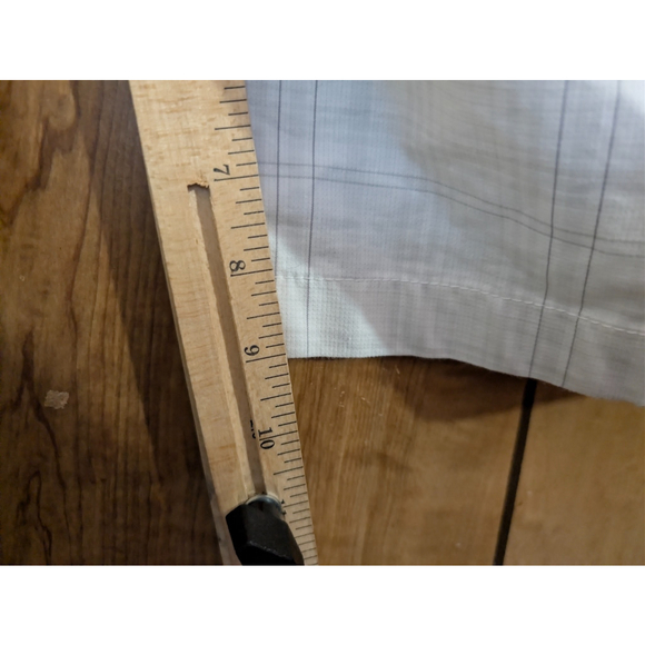 Greg Norman Cargo Shorts Mens Size 38 Attack Life Plaid Gray Pockets Golf - Picture 6 of 7